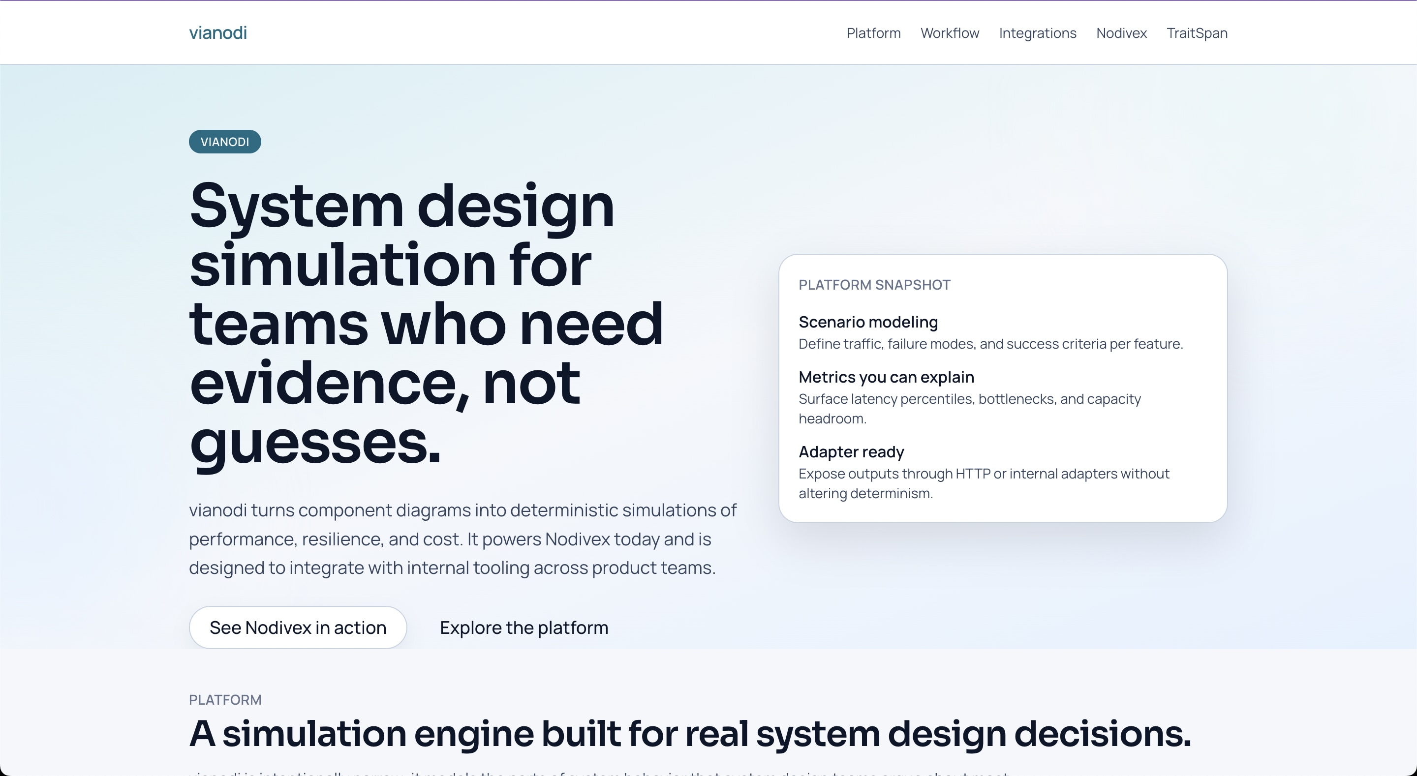 vianodi product screenshot