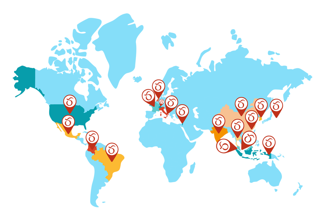 World Map — Cinquième Sens Partners