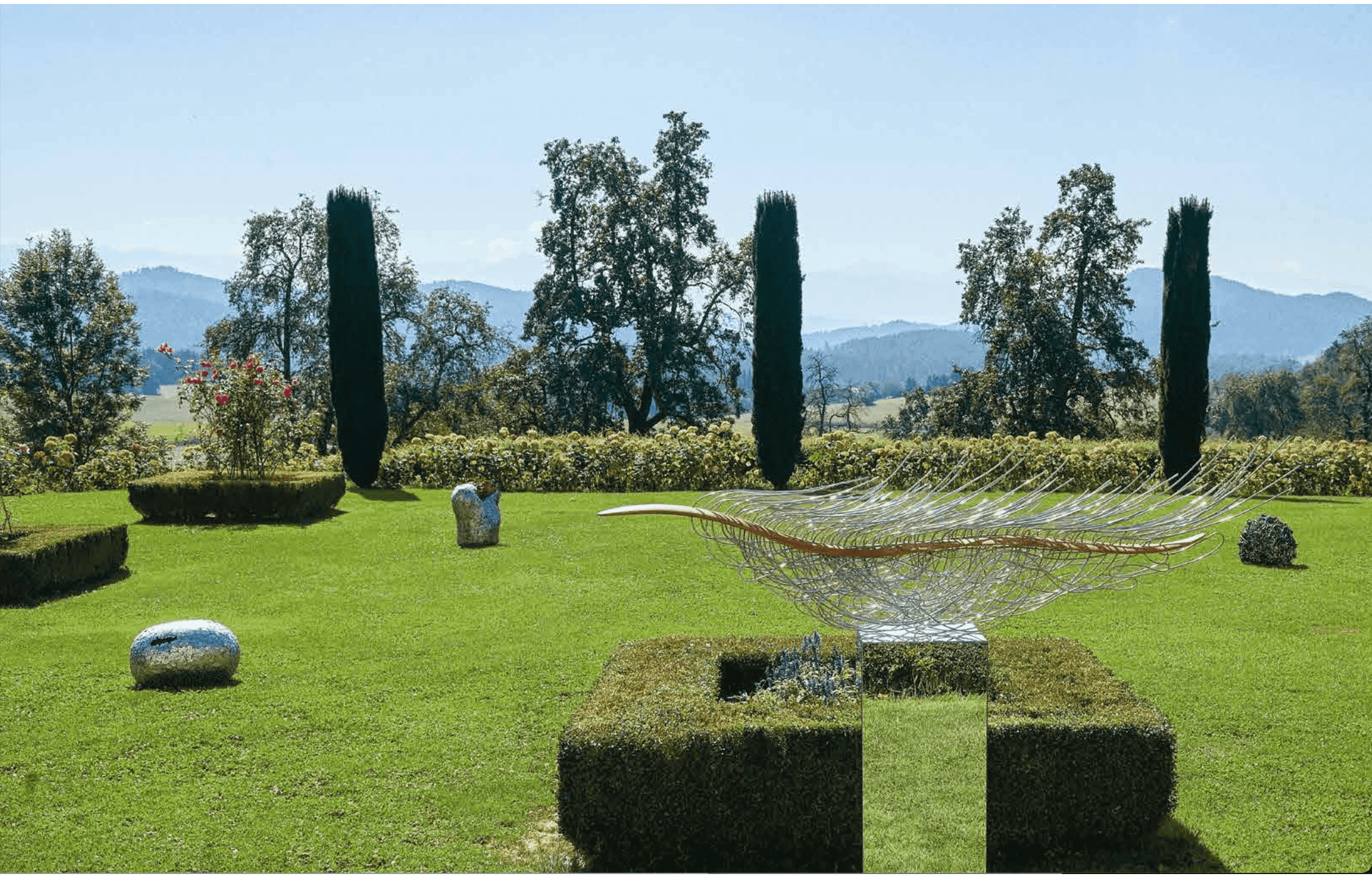 The garden of Schloss Meiselberg