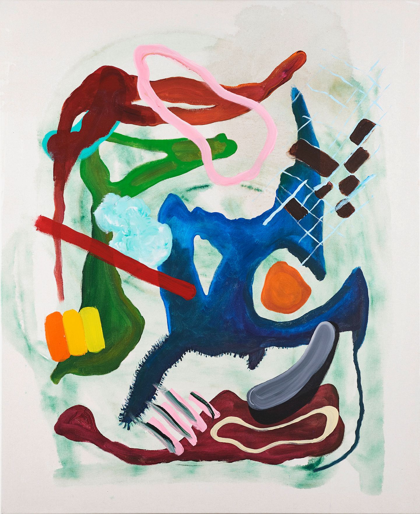 Alec Franco, INTRA #1, 2024, Mixed media on canvas, 210 x 160 cm