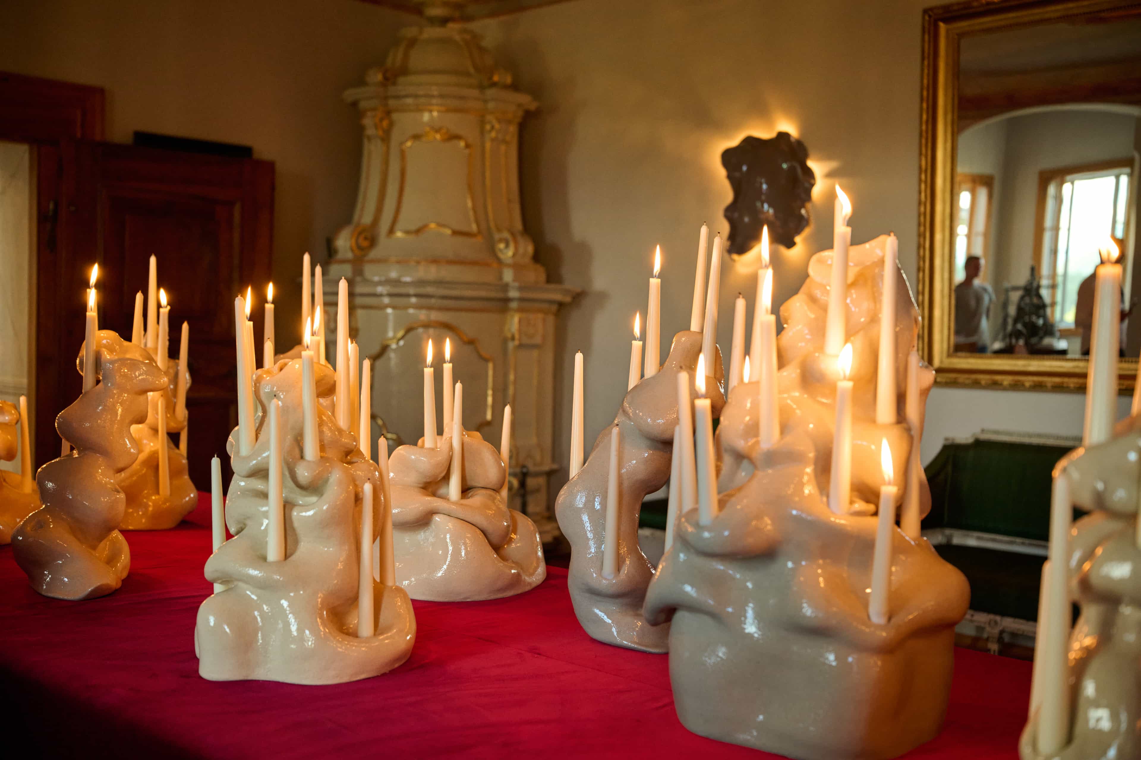 Magda von Hanau, Com' on baby light my fire 1-9, 2026, Clay and glass glace, various sizes