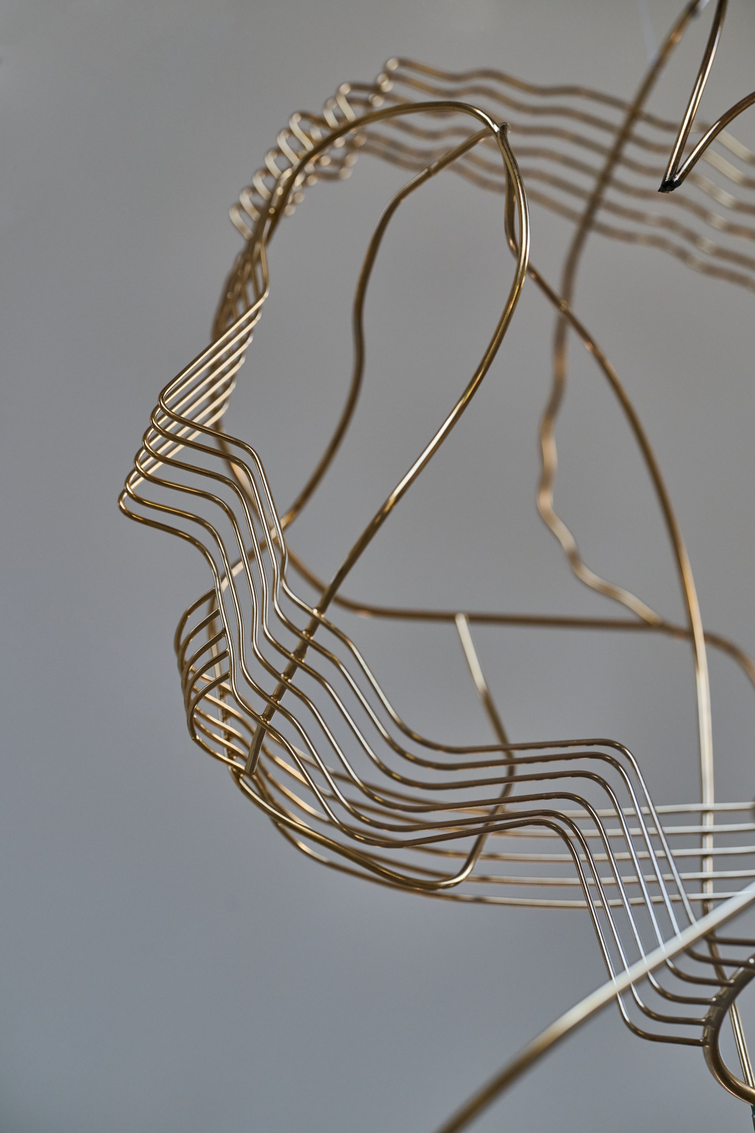 Constantin Luser, 2023, Lange Gold, Gold-plated brass, 720 x 60 x 36 cm