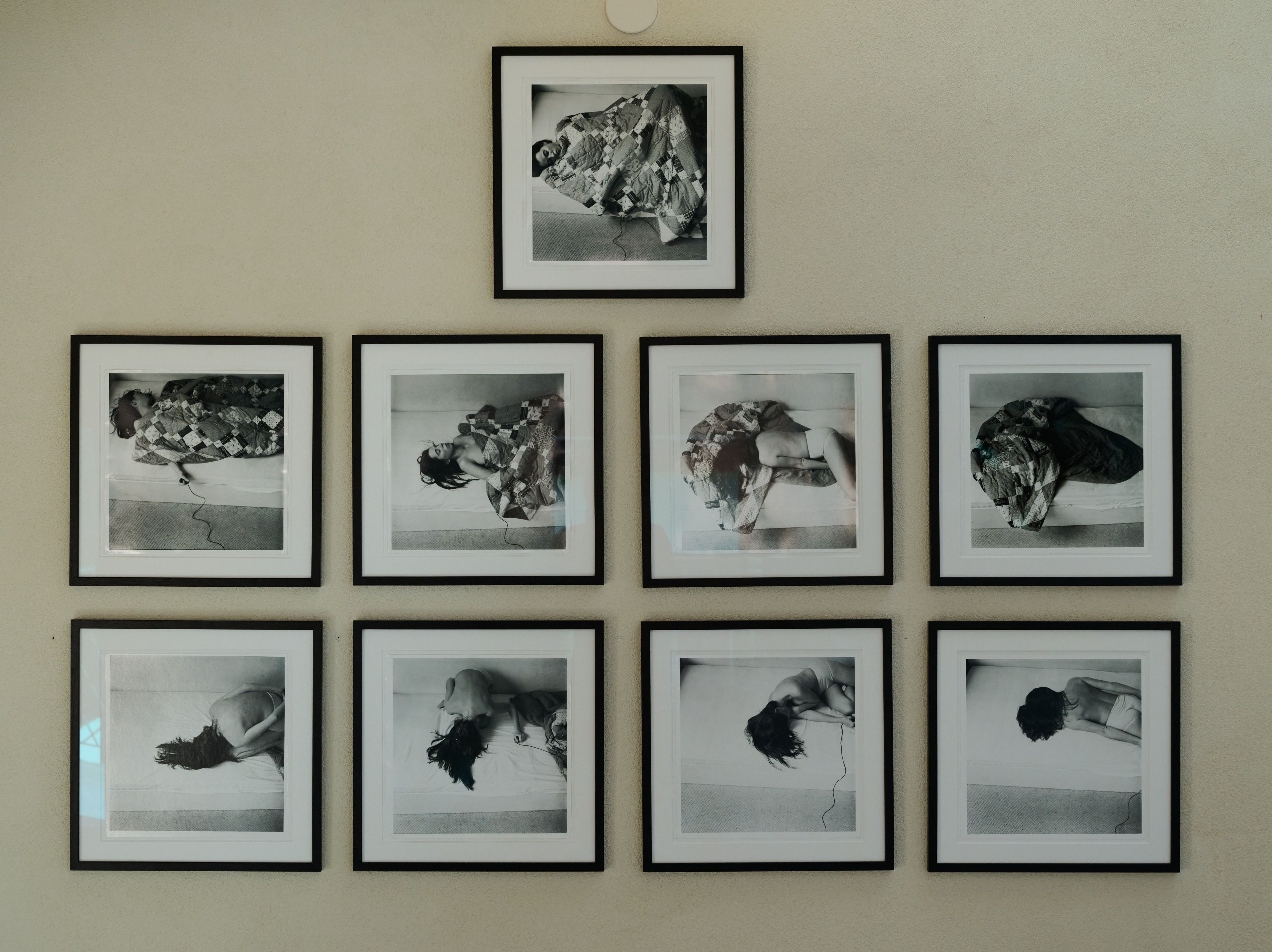 Heidi Harsieber, Harmonie du Soir, 2010, Gelatin silver print, Set of 9 photos, 30 x 30 cm each, framed 41 x 41 cm