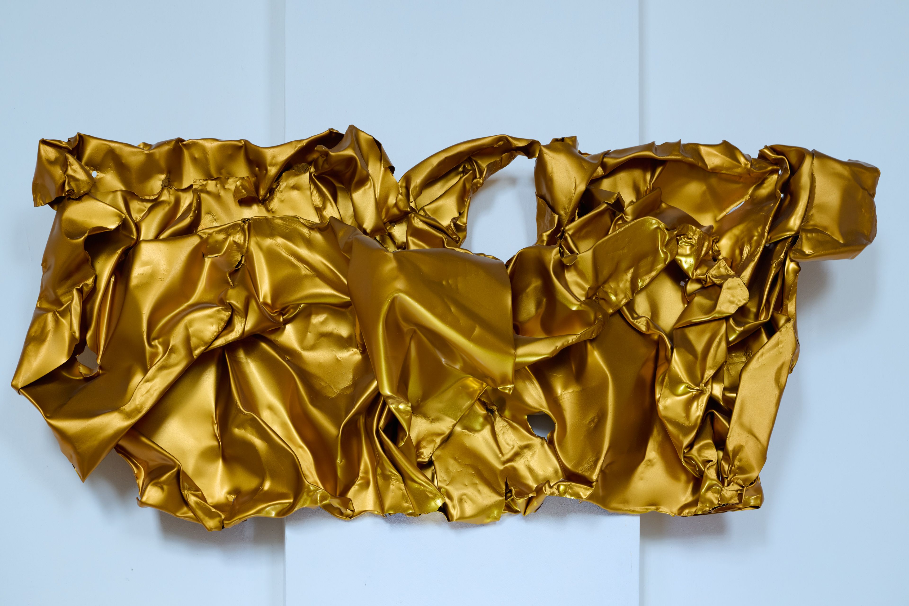 Hans Kupelwieser, O.T., 2024, Anodized aluminum, 60 x 150 x 30 cm