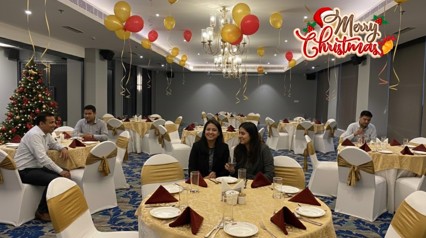 Multi-Cuisine Christmas Party Banquet in Noida