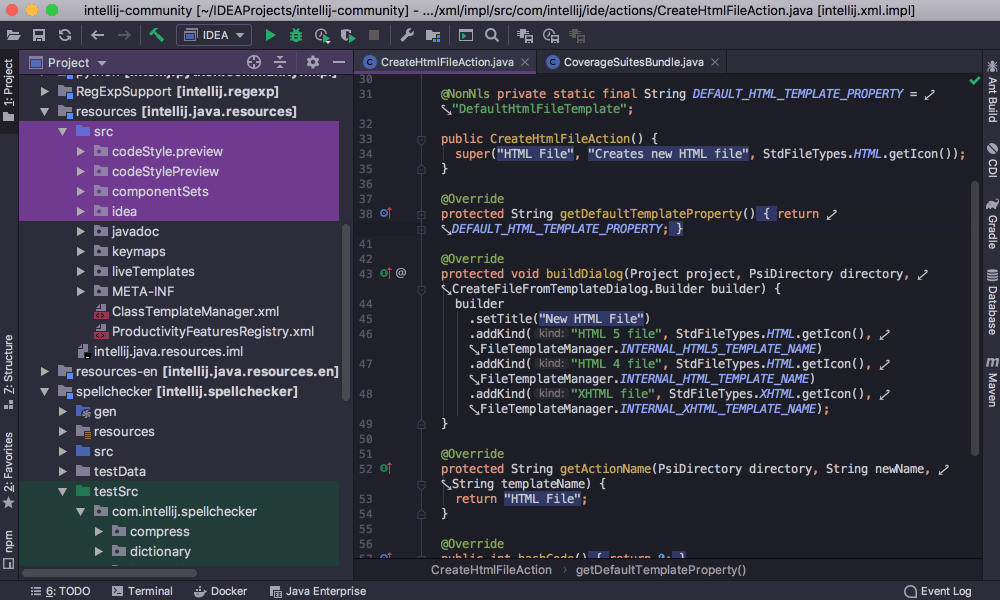 The Current IntelliJ UI