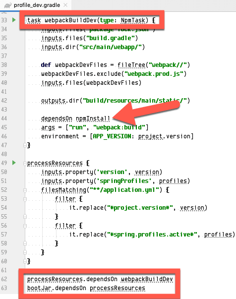 Important Gradle task dependencies