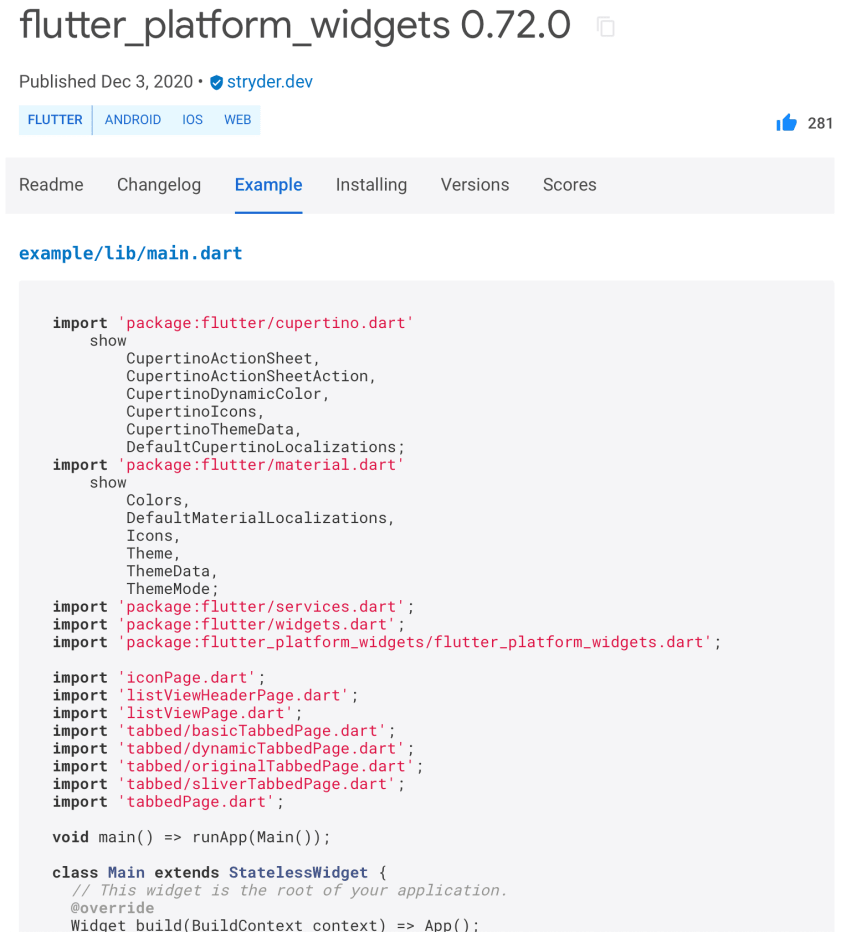 The mandatory example program