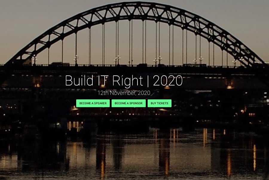 Build IT Right 2020 home page