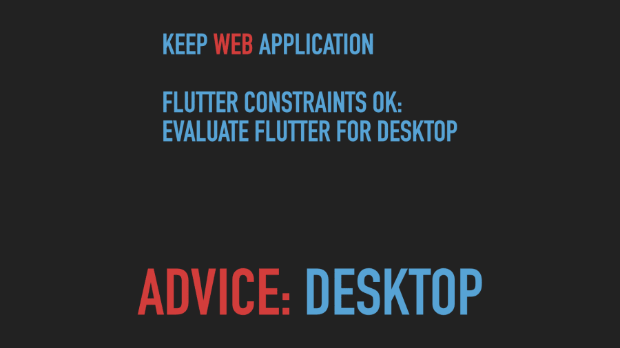 What to Do on Desktop When You Have a Web Application