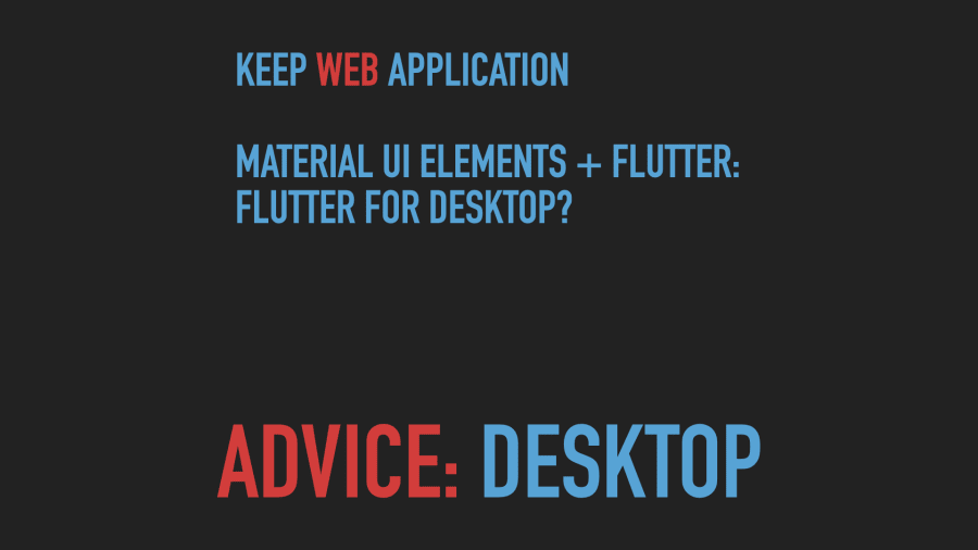 What to Do on Desktop When You Have a Web Application