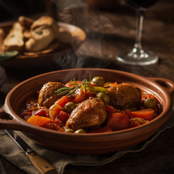 Pollo alla Cacciatora (Hunter's Style Chicken)