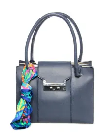 Handbag Moschino Love blue