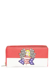 Brieftasche Moschino Love rot-weiß