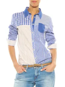 Bluse „Breda“ Luis Trenker blau