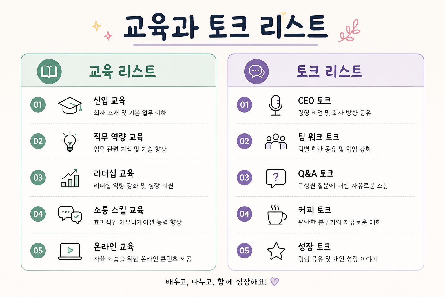 교육 토크