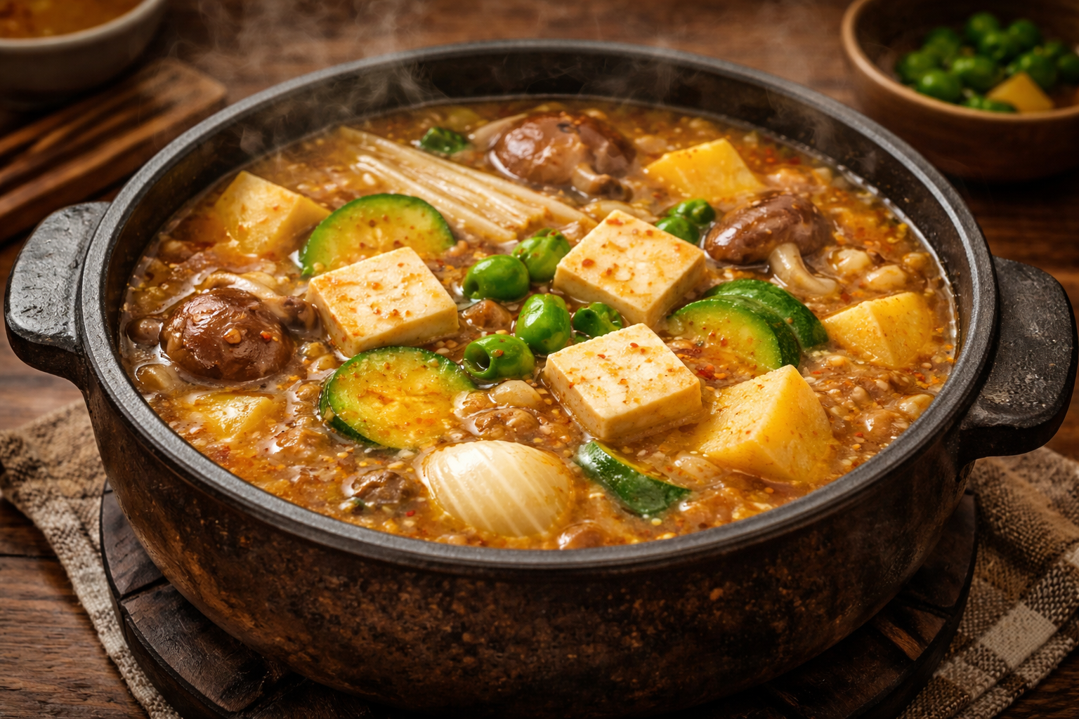 예민, 긴장, 피곤함, 불안, 된장찌개