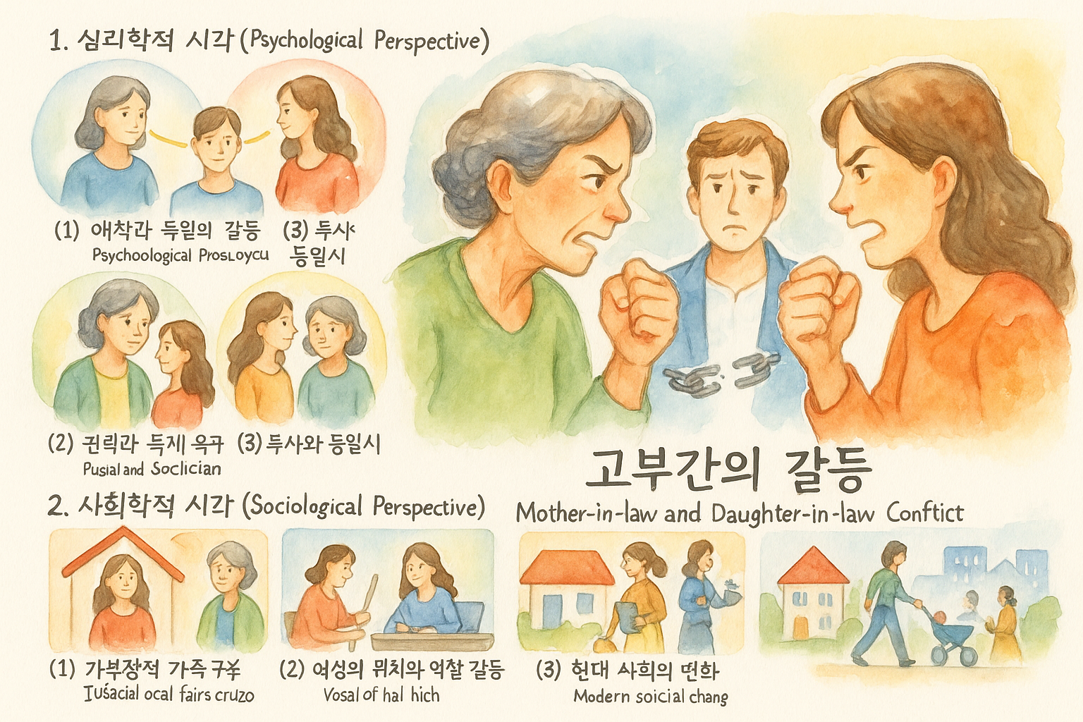 고부 갈등의 심리학적·사회학적 해석