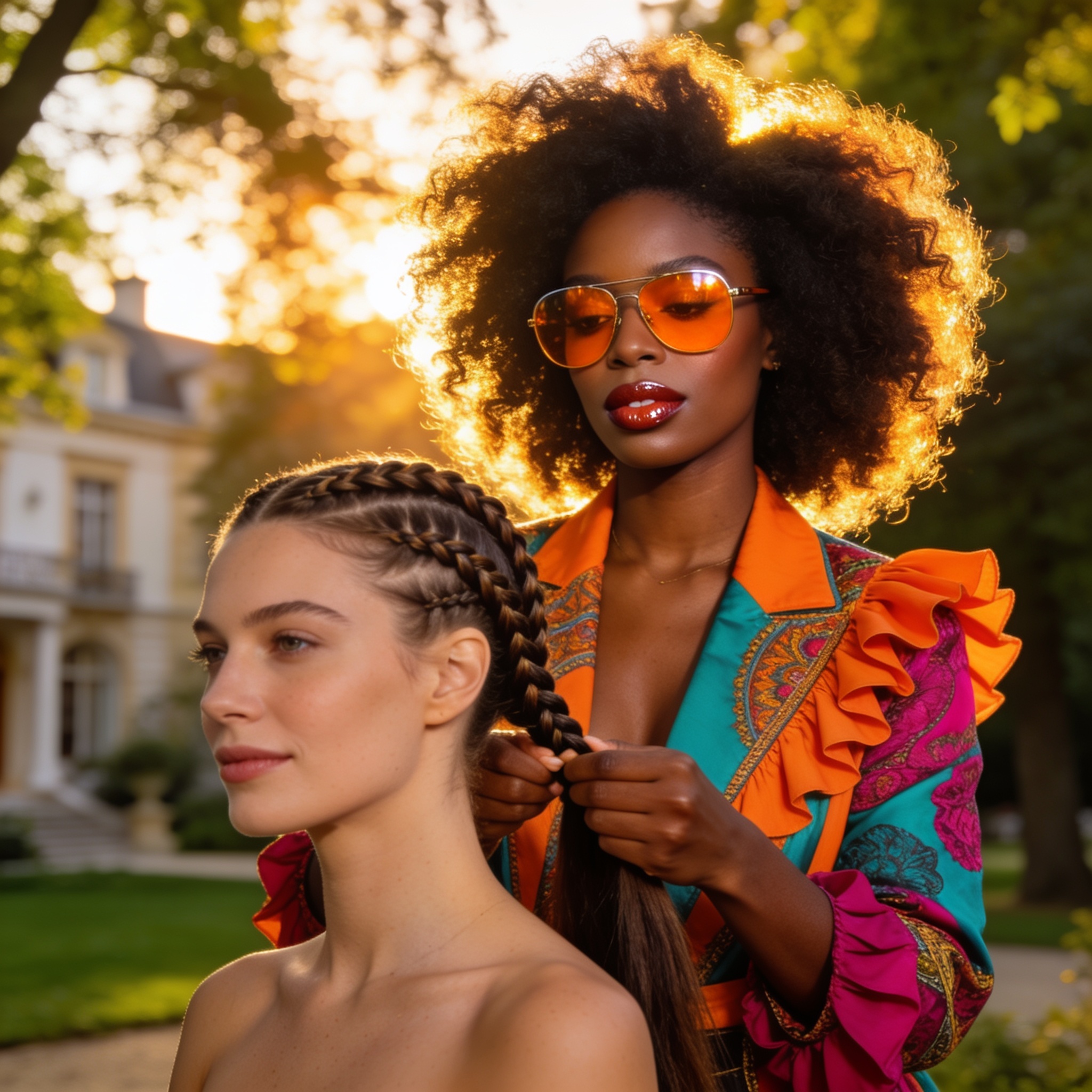 Coiffure sur cheveux sec