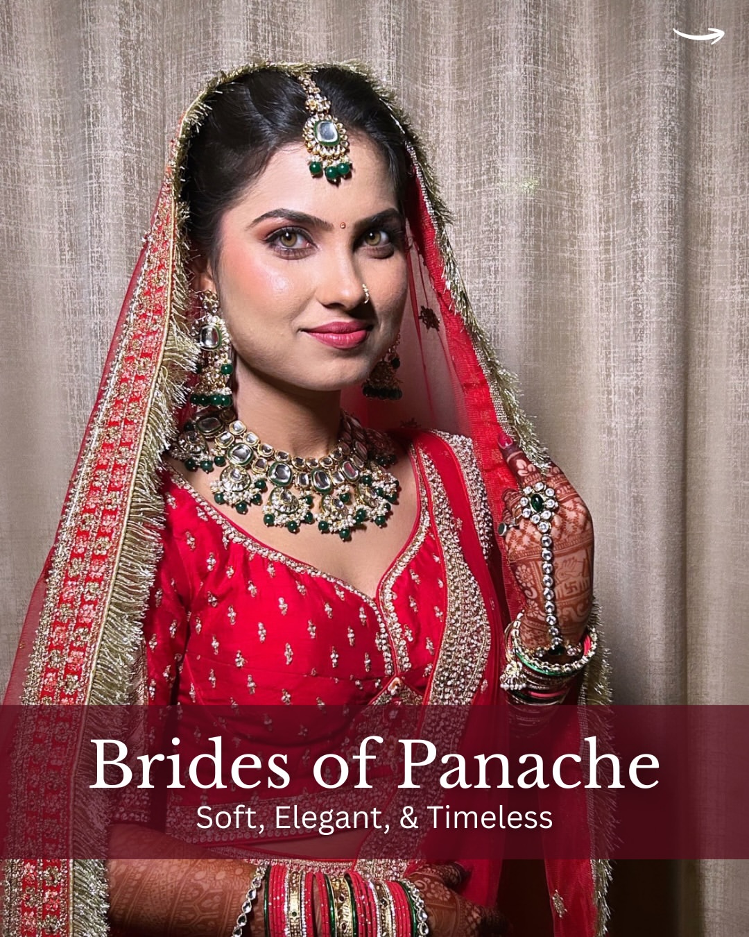 Beautiful bridal makeup done at Panache Salon, Thane – Brides of Panache