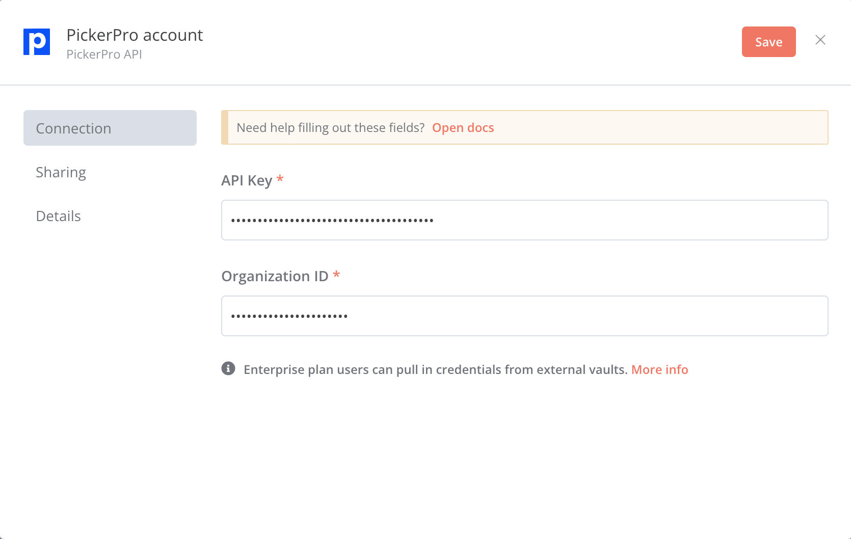 Add Credentials