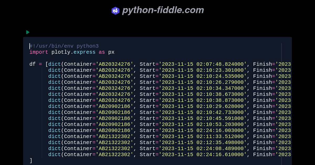 Python-Fiddle: Online Python IDE, Compiler, and Interpreter