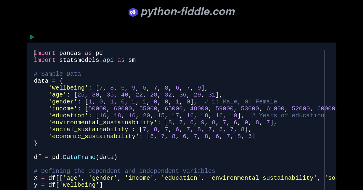 Python-Fiddle: Online Python Compiler, IDE, and Interpreter