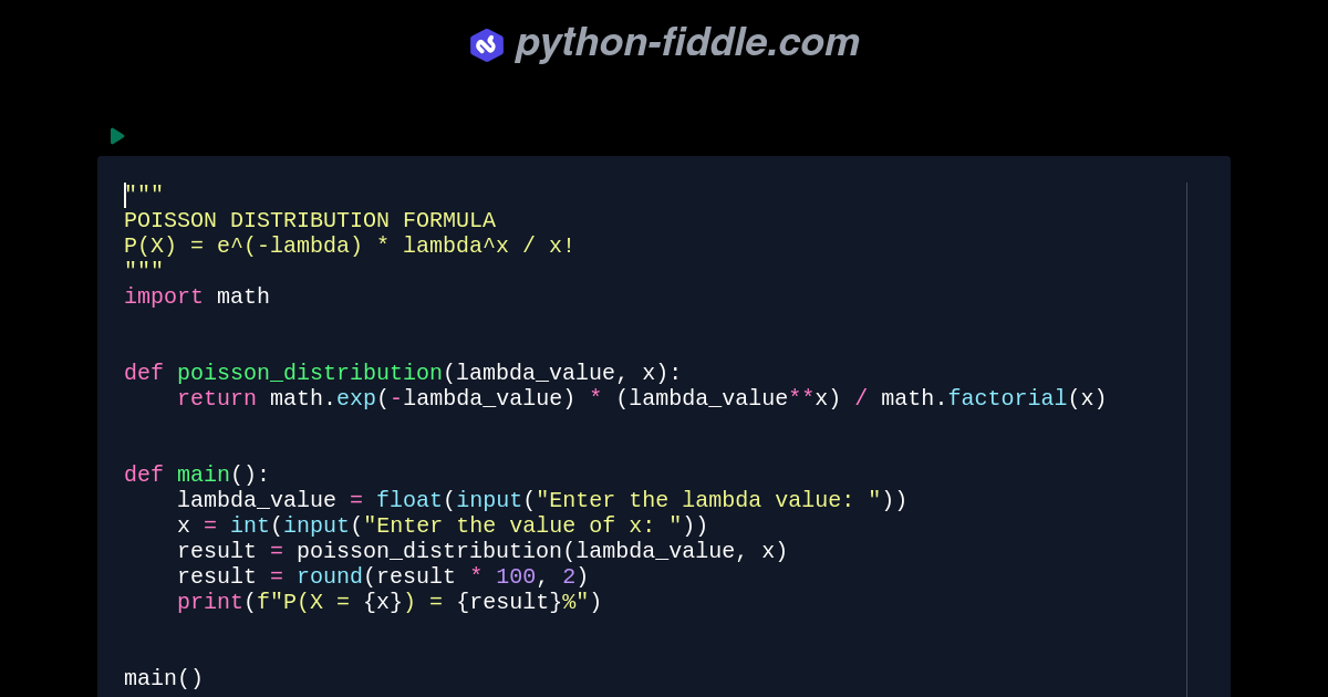 Python-Fiddle: Online Python IDE, Compiler, and Interpreter