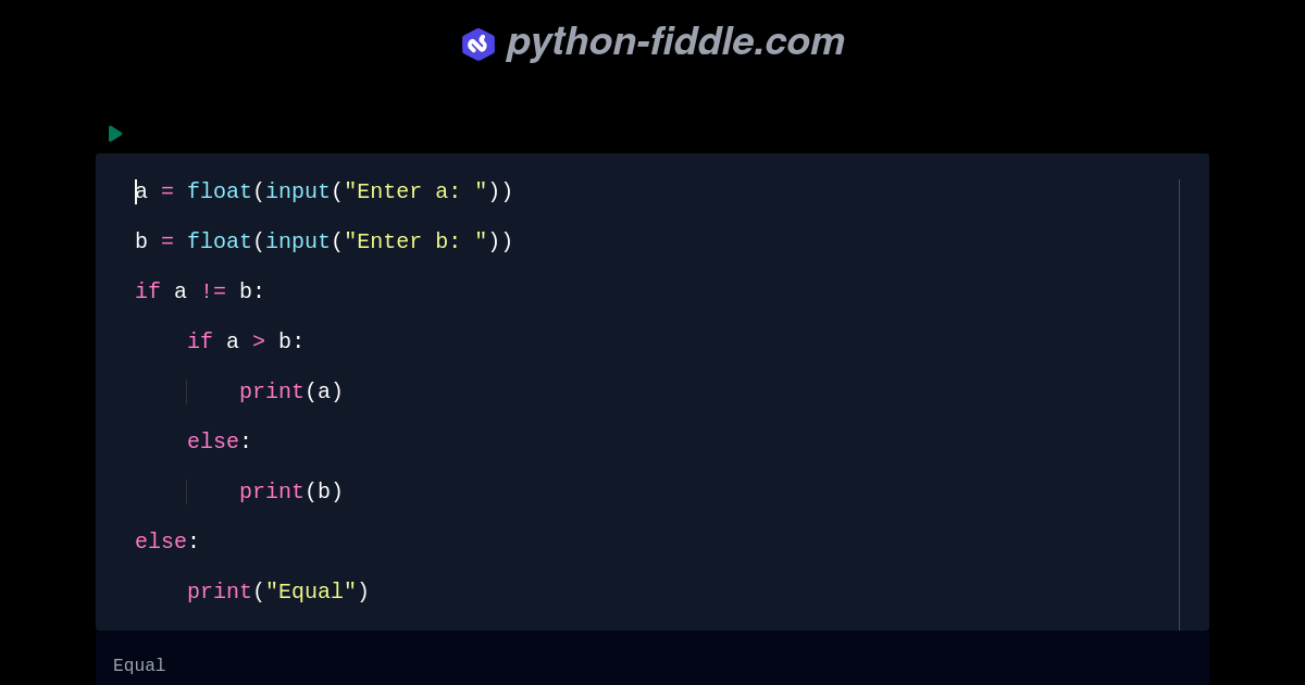 Python-Fiddle: Online Python Compiler, IDE, and Interpreter