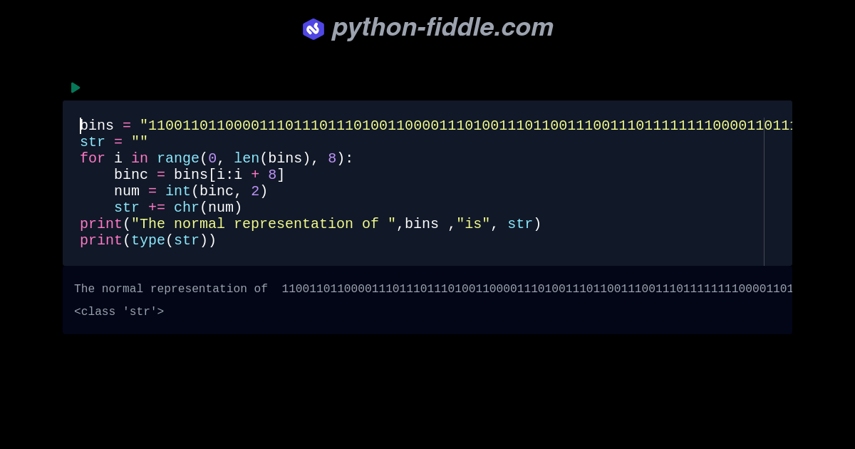 Python-Fiddle: Online Python Compiler, IDE, and Interpreter