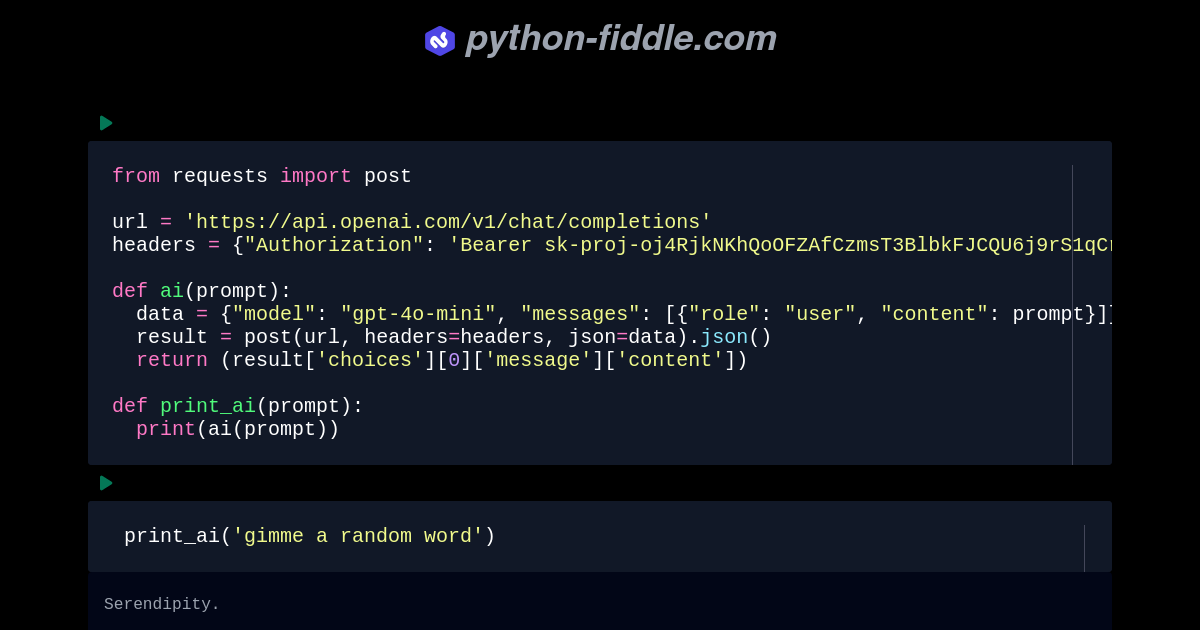 Python-Fiddle: Online Python Compiler, IDE, and Interpreter