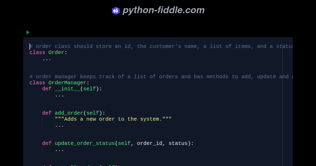Python-Fiddle: Online Python Compiler, IDE, and Interpreter