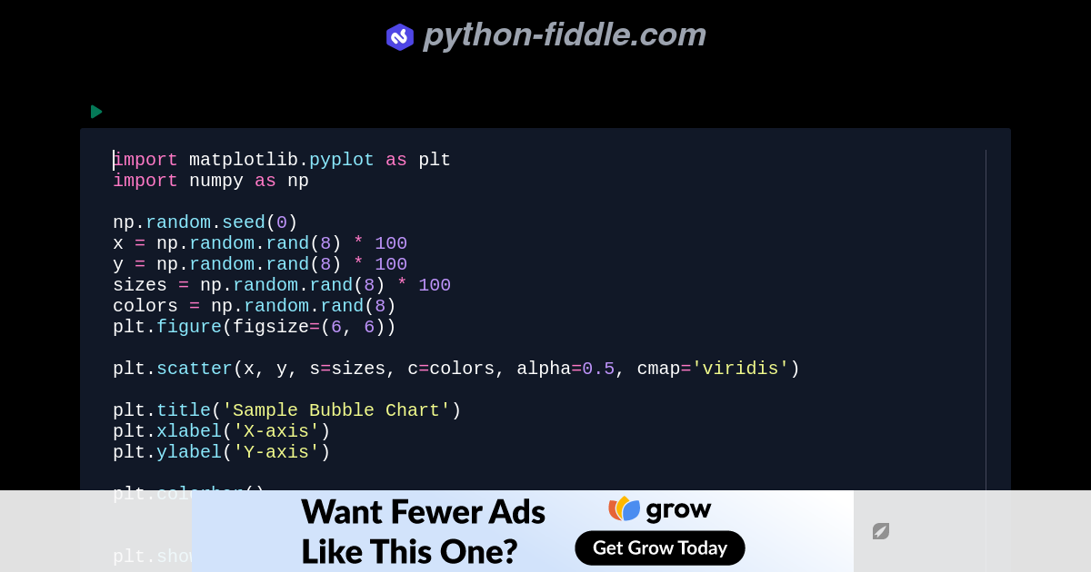 Python-Fiddle: Online Python Compiler, IDE, and Interpreter