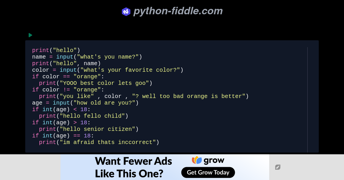 Python-Fiddle: Online Python Compiler, IDE, and Interpreter