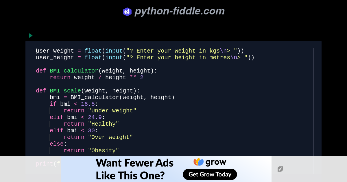 Python fiddle online python compiler ide and interpreter