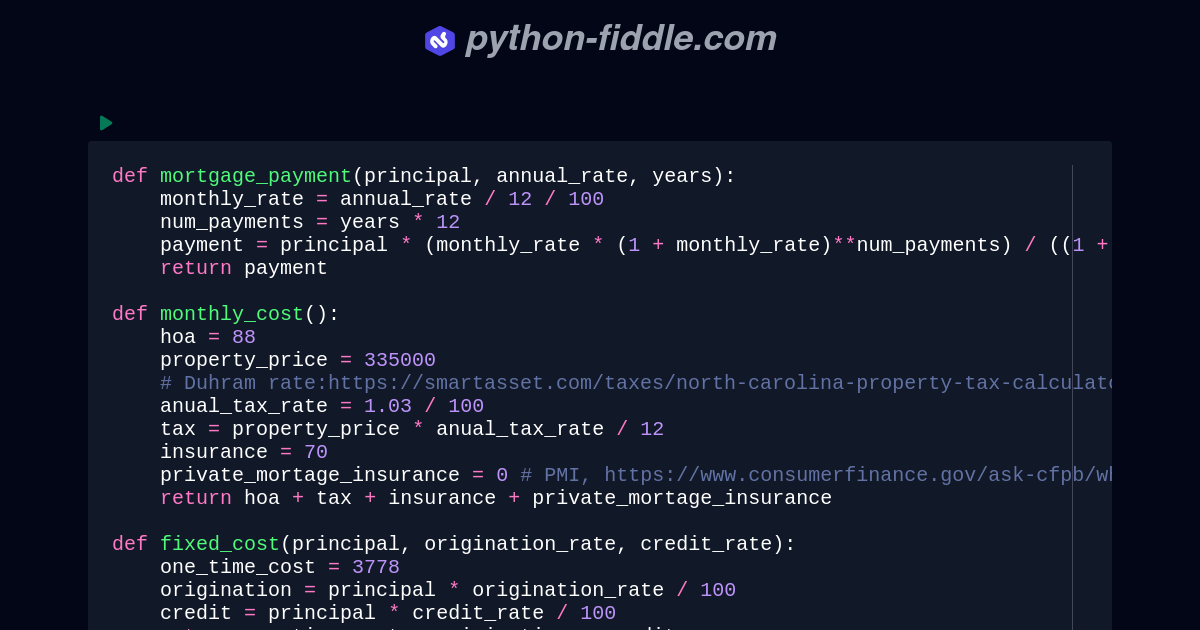 Python-Fiddle: Online Python IDE, Compiler, and Interpreter