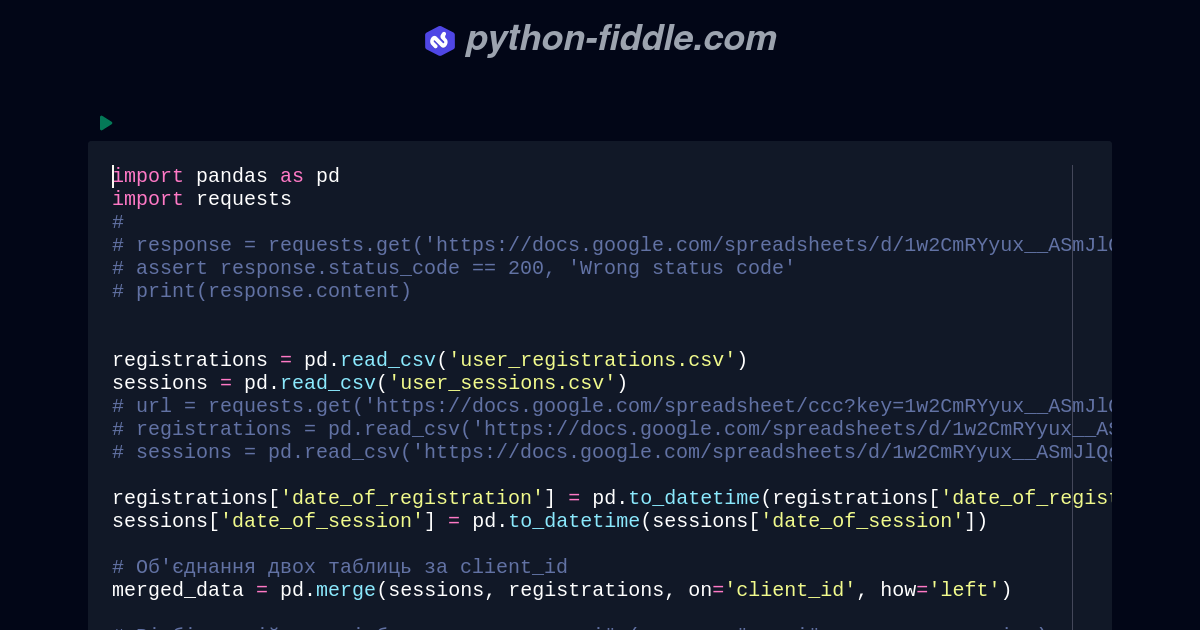 Python-Fiddle: Online Python IDE, Compiler, and Interpreter