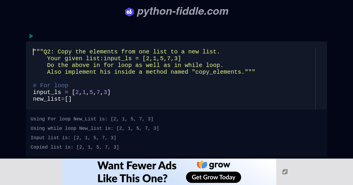 Python-Fiddle: Online Python IDE, Compiler, and Interpreter