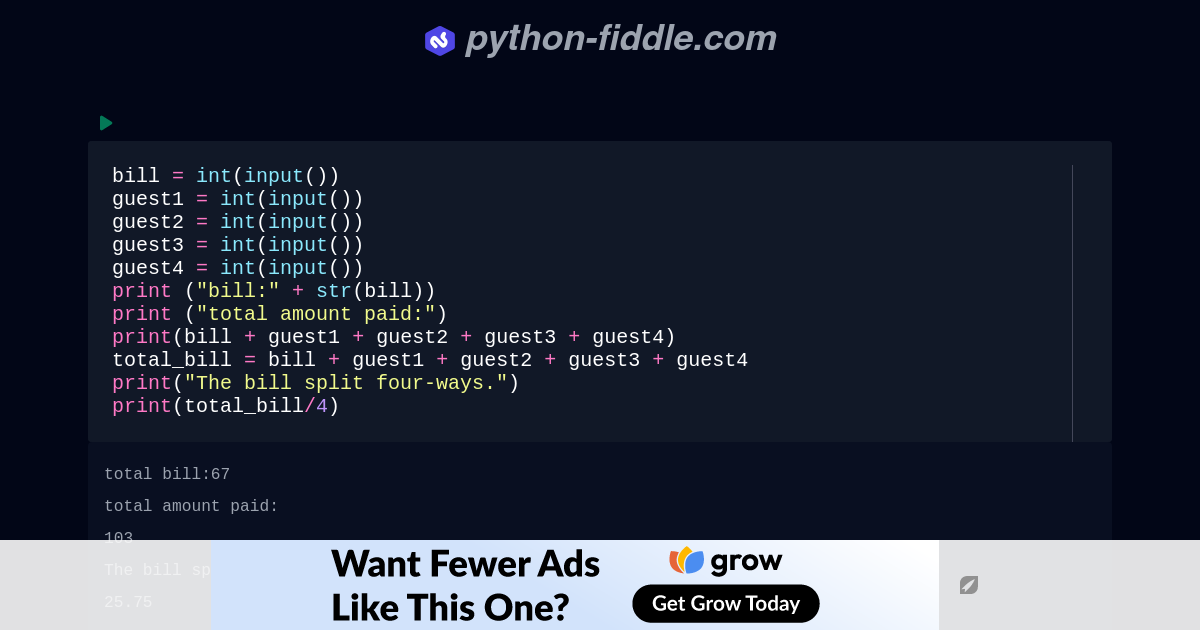 Python-Fiddle: Online Python Compiler, IDE, and Interpreter