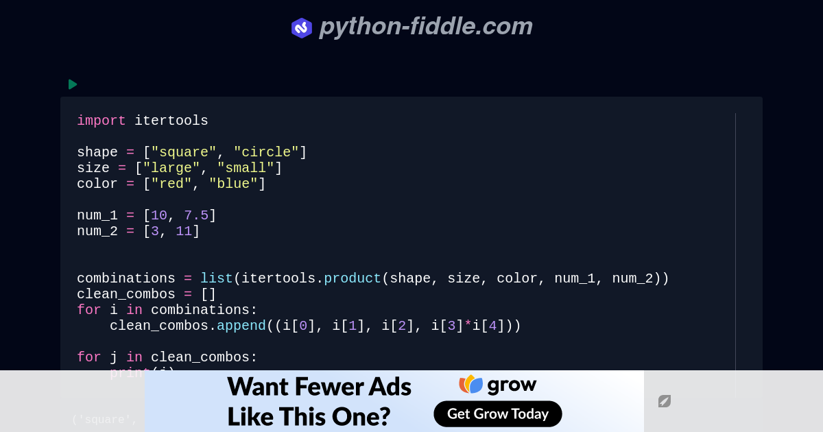 Python-Fiddle: Online Python Compiler, IDE, and Interpreter