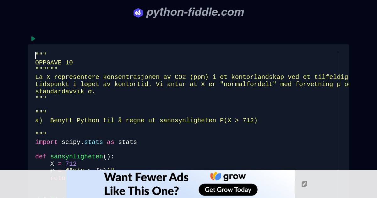 Python-Fiddle: Online Python IDE, Compiler, and Interpreter