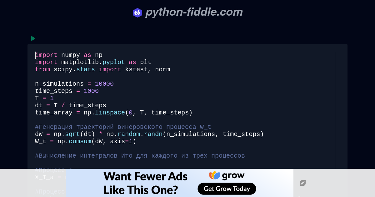 Python-Fiddle: Online Python IDE, Compiler, and Interpreter