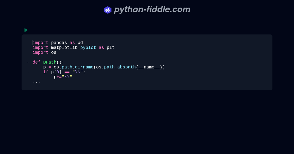 Python-Fiddle: Online Python IDE, Compiler, and Interpreter