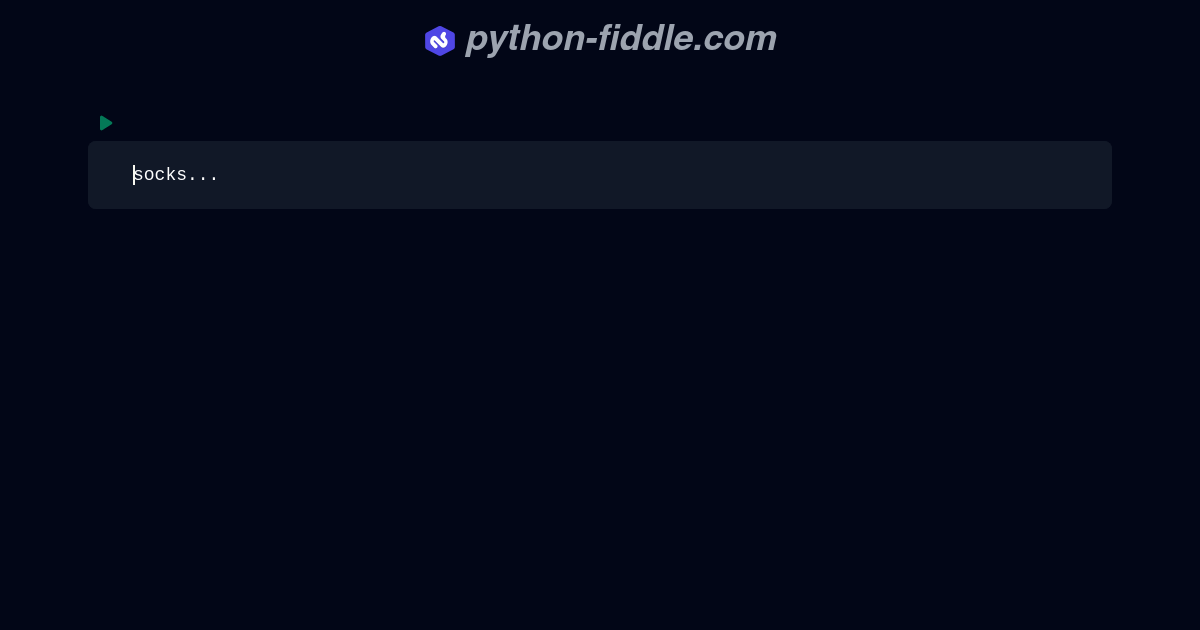 Python-Fiddle: Online Python IDE, Compiler, and Interpreter