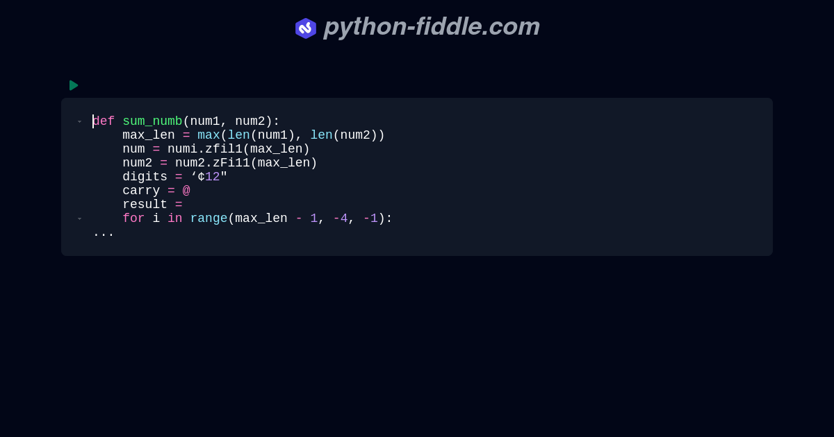 Python-Fiddle: Online Python IDE, Compiler, and Interpreter