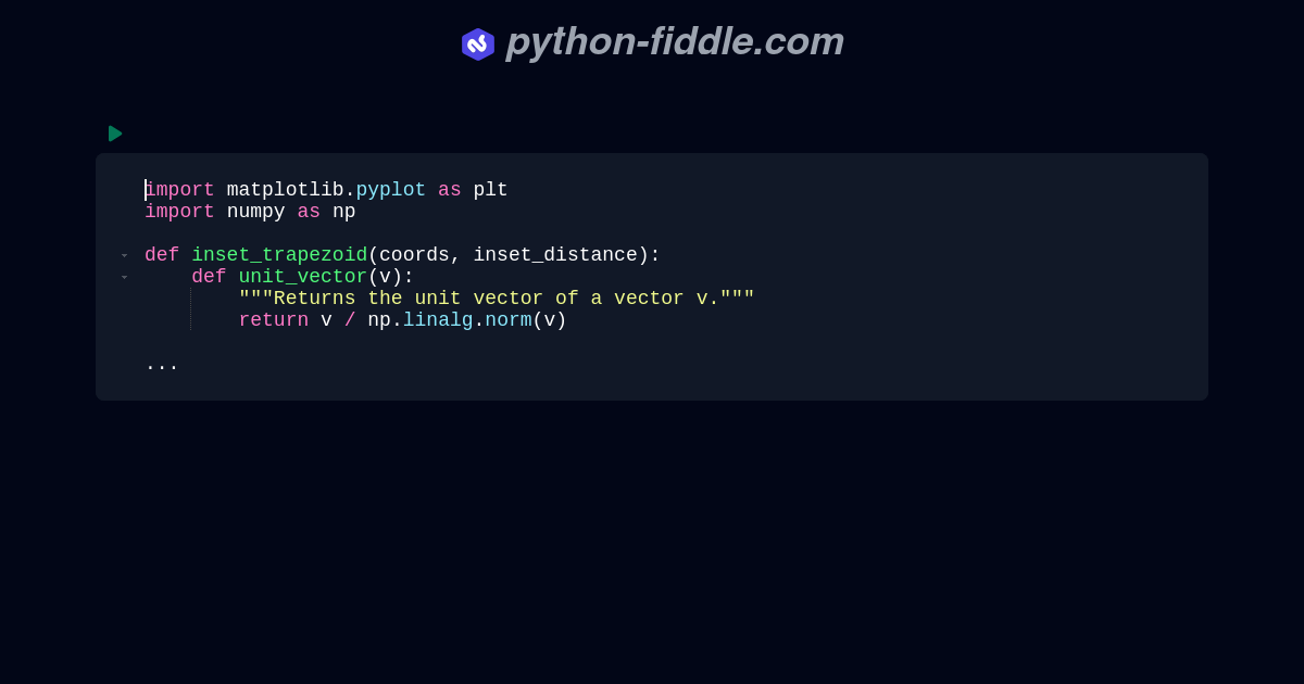 Python-Fiddle: Online Python IDE, Compiler, and Interpreter