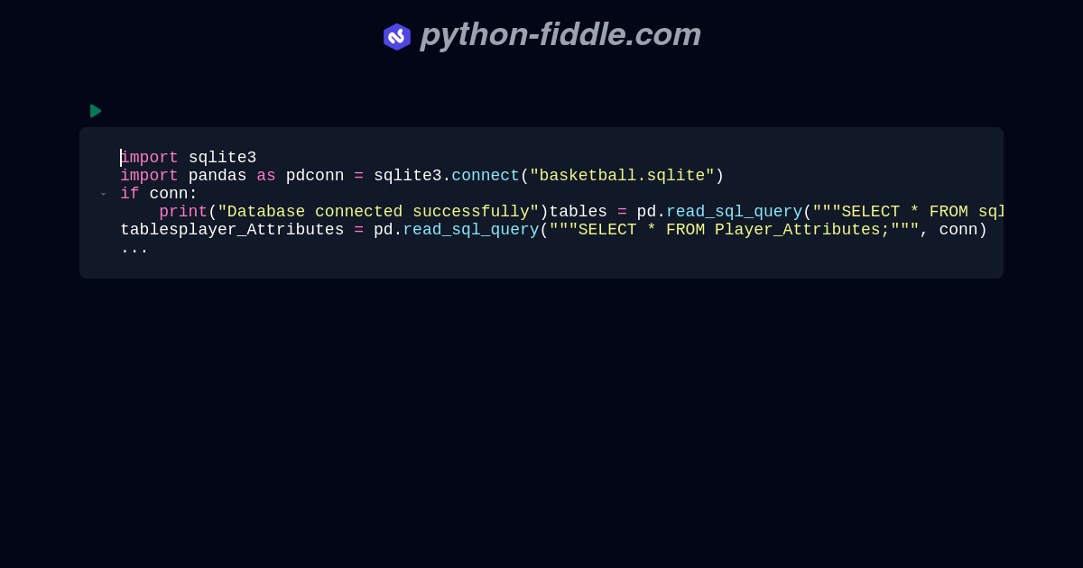 Python-Fiddle: Online Python IDE, Compiler, and Interpreter