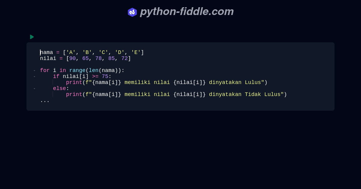 Python-Fiddle: Online Python IDE, Compiler, and Interpreter
