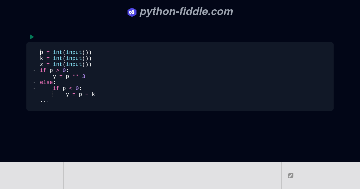 Python-Fiddle: Online Python IDE, Compiler, and Interpreter