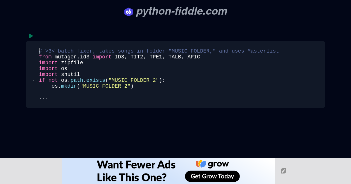 Python-Fiddle: Online Python IDE, Compiler, and Interpreter